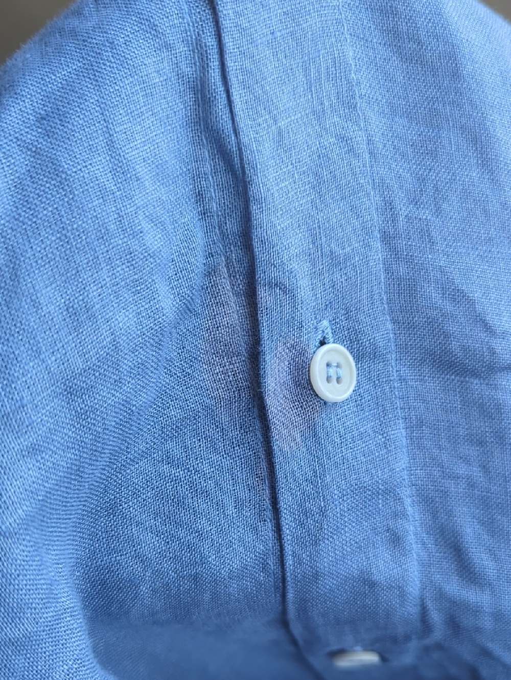 CP Shades Sky Blue Linen Button-Up Top - Picture 8 of 9